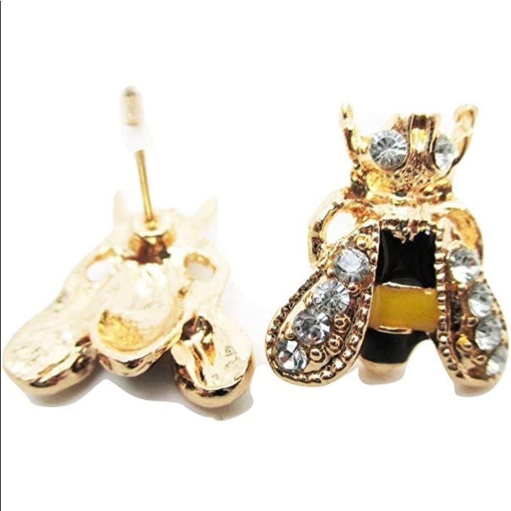 Like Bees🐝to Honey🍯Super Cute Delicate Bumblebee Stud Earrings - Picture 5 of 13